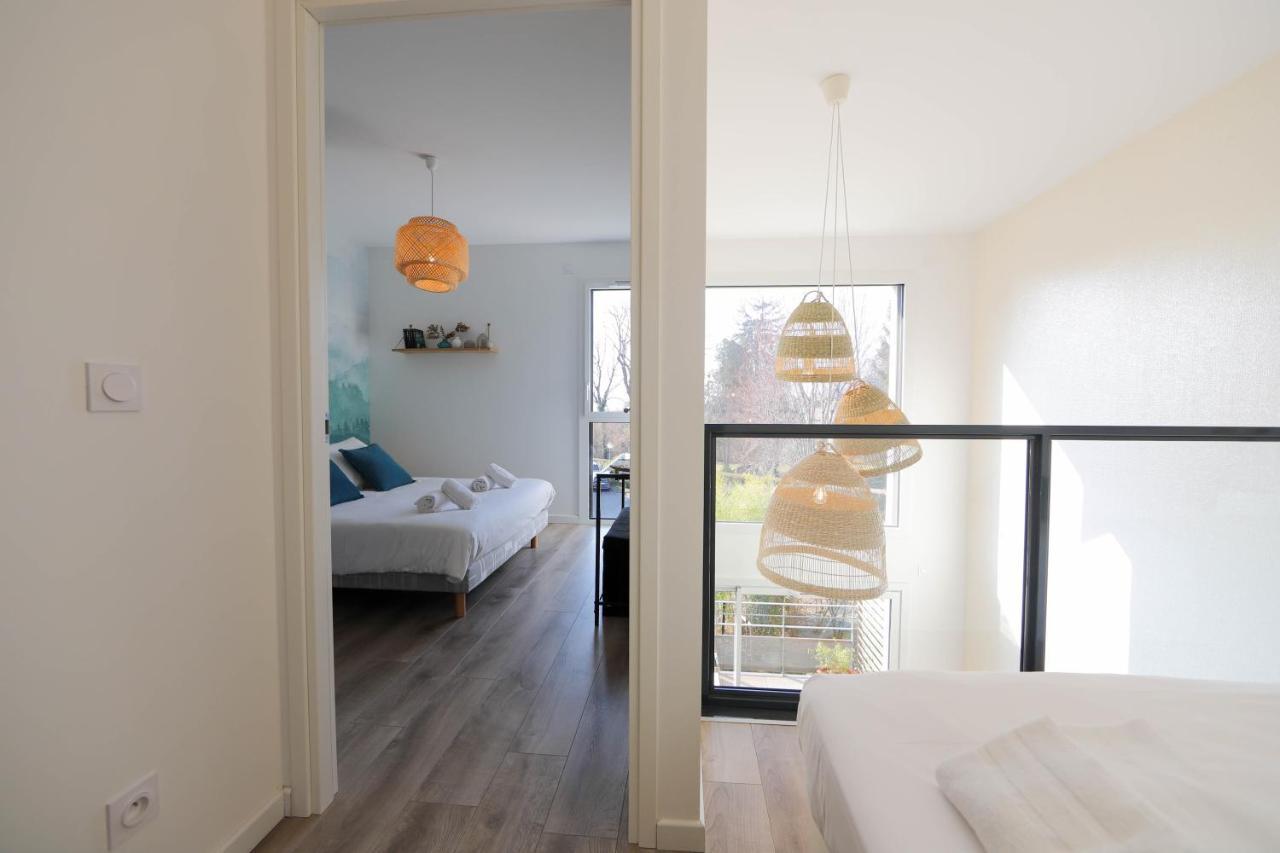 Les Choucas - Appartement Duplex Lumineux Avec Parking Annecy Eksteriør billede